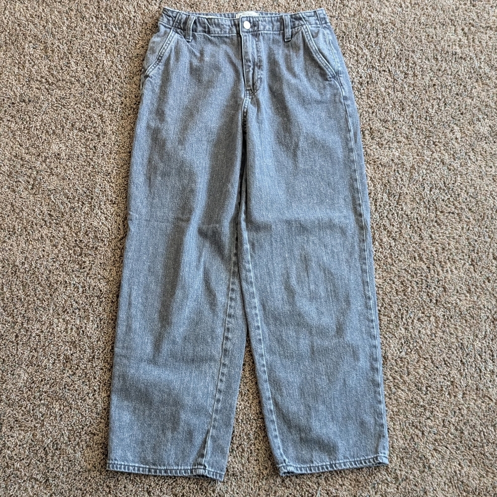 Universal Thread Gray Relaxed Straight Jeans 27 4 - image 3